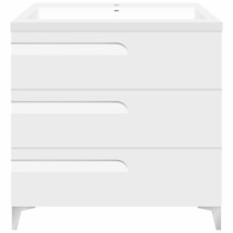 36 W Freestanding Modern White Vanity LV7B-36W with Square Sink Top - £767.62 GBP