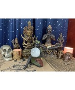 3&quot; Rainbow, Cat&#39;s Eye, Quartz Crystal Ball on Bronze Stage Prop Man That... - $1,504.17 CAD