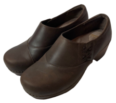 Women’s Dansko Brown Leather Professional Waterproof Clogs Size 8 - £49.53 GBP