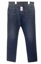 J.Crew Denim Jeans Slim Fit Rigid 32 x 34 Mens 100% Cotton Distressed Ta... - $34.65