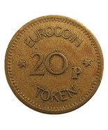 Old Undated British EUROCOIN LONDON 20p Brass TOKEN - £3.98 GBP