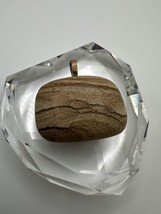 Vintage Sterling Silver Southwestern Stone Necklace Pendant 4.2cm - £28.68 GBP