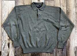 Polo by Ralph Lauren Mens 100% Cotton Golf Sweater Gray - Size XL - £19.54 GBP
