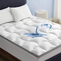 Bedsure Waterproof Mattress Topper Full 800Gsm Extra Thick Mattress Protector - £44.09 GBP