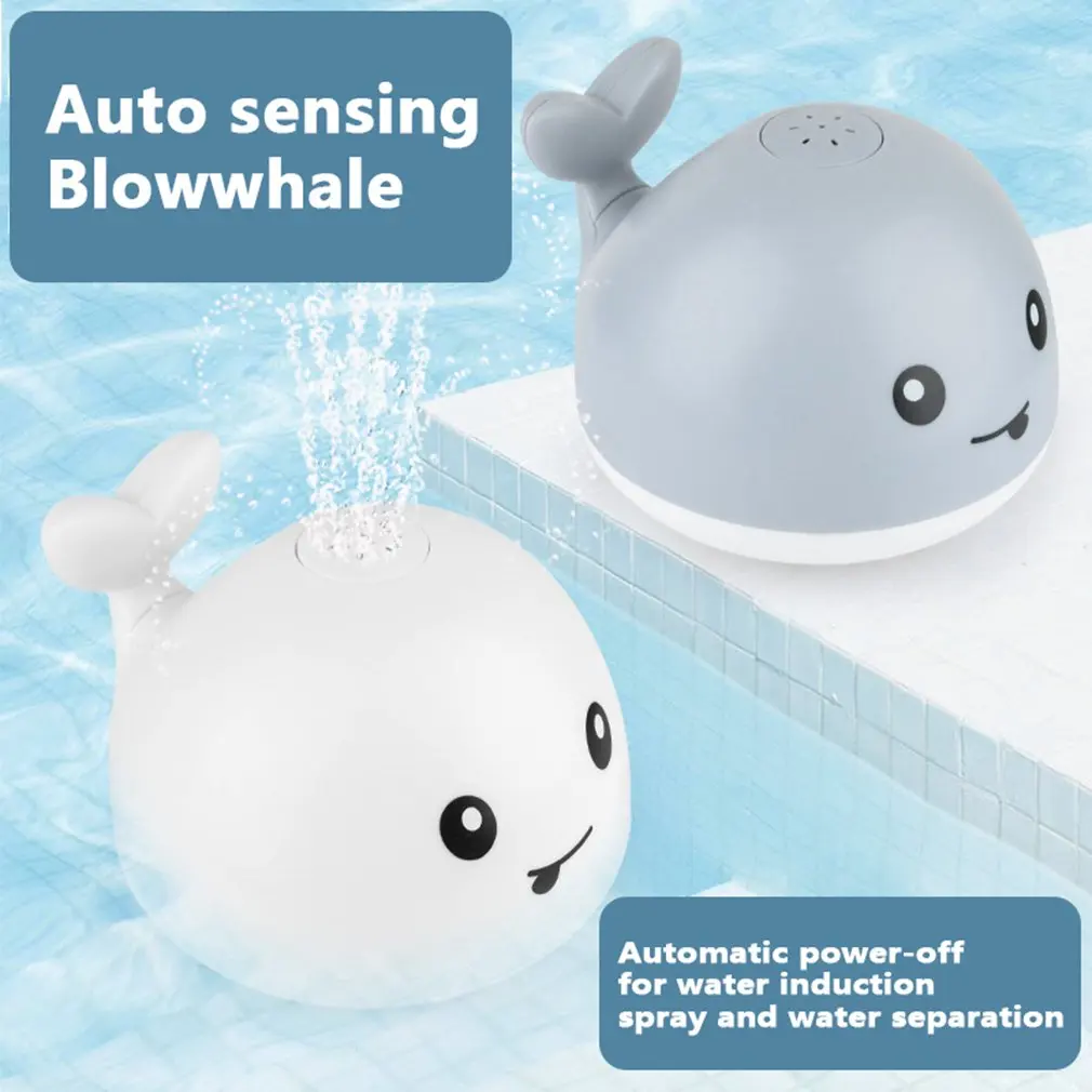 Baby Bath Toys Cute Cartoon Whale Spray Water Shower Swim Pool Bathing Toys - £10.58 GBP+