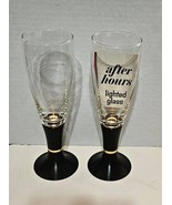 Set of 2 Vintage After Hours Lighted Glasses David Douglas - $355.52 MXN
