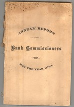 1872 CT Annual Report Bank Commissioners ephemera antique vintage ephemera - $14.00