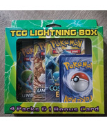 Pokemon TCG: Lightning Box 4 Booster Packs (10 Cards Per Pack) &amp; 1 Bonus... - $85.00