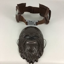 Star Wars Chewbacca Mask Costume Utility Belt Rubies Halloween Chewie Co... - £17.05 GBP
