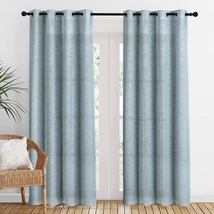 Light Filtering Sheer Curtain: 100% Cotton Luxury, Single Panel, Rings I... - £15.90 GBP+