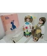 NIB Vtg MYD Marian Yu Design Porcelain Doll Set TWINS BOY GIRL 14” Tommy... - £26.21 GBP