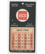 Sico 1941 advertising calendar Schock Independent Oil Co Mount Joy PA - $231.02 MXN