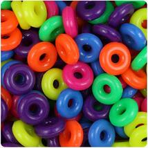 BeadTin Neon Bright Multi 14mm Ring Craft Beads (100pcs) - $3.29