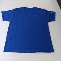 Champion Men's Size Large Blue Short Sleeve Crew Neck T-Shirt Chest 43 image 12