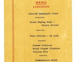 Barbados Aquatic Club On the Sea Luncheon Menu 1962 - $77.22