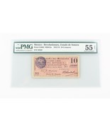 1913-1914 Mexico 10 Centavos AU-55 Filet Estado De Sonora Sur Uncirculat... - $4,110.39 MXN