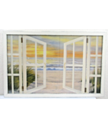 Sunset Beach by Diane Romanello White Wood Framed behind Glass - €110,02 EUR
