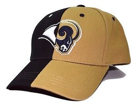 St. Louis / Los Angeles Rams NFL Team Apparel 2 Tone Adjustable Football Cap Hat - £13.66 GBP