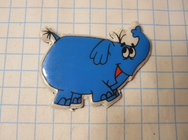 1980&#39;s Cartoon Series Refrigerator Magnet: Blue Elephant - £2.37 GBP
