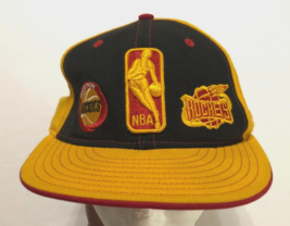 Houston Rockets NBA Hardwood Classics Wool Yellow Black Sewn Baseball Hat Cap 8 - £5.75 GBP