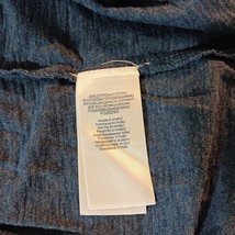 Chaps T-Shirt Men's Size Medium Long Sleeve Henley 3-Button Blue Cotton Blend image 4