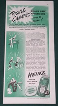 Heinz Pickle Good Housekeeping Magazine Ad Vintage 1941 - $7.99