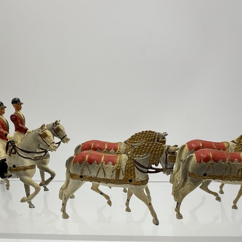 Britains LTD QUEEN ELIZABETH CORONATION 1953 England Metal Horses Set of 8 Item image 10