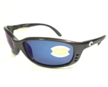 Costa Sunglasses Brine BR 22 Sparkly Gunmetal Wrap Blue Mirrored 580P Le... - $163.35