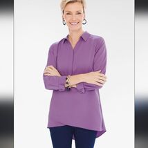 Chico's Crisscross Hem Tunic Size 1P - $28.71