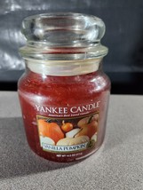 Yankee Candle Vanilla Pumpkin 14.5oz Small Jar Candle Orange - £25.97 GBP