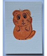 ACEO Original Art Orange Hamster Acrylic and Ink Painting - €4,29 EUR