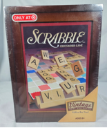 Scrabble Vintage Game Collection 2009 Wood Wooden Box Target FACTORY SEALED - $29.95