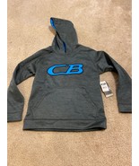 Boys CB Sports $52  Blue Gray Pullover Hoodie Warm-Up Jacket Size 7 NWT - £11.00 GBP
