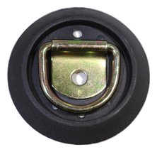 Low Profile, Semi-Recessed Pan Fitting with Black Plastic Trim Collar &amp; ... - £1.95 GBP