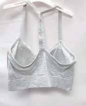 Auden Large Heather Gray Cotton Seamless Padded Bralette Racerback image 3