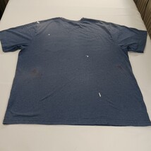 Carhartt K87 Loose Men's Blue Cotton Blend Short Sleeve Distressed T-Shirt 2XL image 14