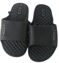 Shocked Boys Flip Flops Sports Slip-on Sandals Black/black Size 12-13 MEDIUM - $9.88
