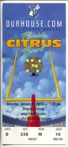 Citrus Bowl NCAA Football Game Stub 1/1/2000-Sec 228 Row  #10-FN - £26.79 GBP