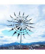 Magical Windmill Wind Powered Kinetic Metal And Sculpture Spinner Garden... - £30.53 GBP