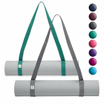 Gaiam Easy Cinch Yoga Mat Sling Hands Free Mat Carrier Any Size Yoga Mat GREY - £7.78 GBP