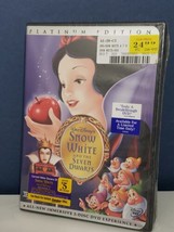 Disney Snow White &amp; the Seven Dwarfs 2-Discs DVD 2001 Platinum Edition B... - $12.86