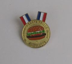 Vintage McDonald&#39;s Taste Trials Game 2000 Crew Award McDonald&#39;s Employee Hat Pin - £7.37 GBP
