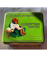 Celestial Seasonings Recipe box Tin Tea Vintage Sleepytime Bear&#39;s Cottag... - $26.72