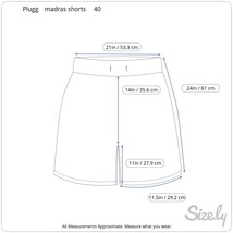 Plugg Mens 40 shorts patchwork Hawaiian cargo pockets madras floral plai... - £27.25 GBP