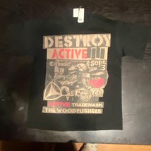 Vintage Active Stage Dive Print Youth T-shirt Size Small - £28.69 GBP