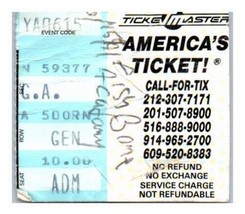 Fishbone Concert Ticket Stub June 15 1991 The Academy New York City - $24.74