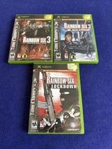 Rainbow Six 3, Black Arrow + Lockdown Original Xbox Lot Of 3 - Tested! - £17.38 GBP