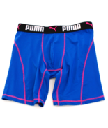 Puma Blue &amp; Pink Boxer Brief 9&quot; Inseam Underwear Men&#39;s Size M - £23.72 GBP