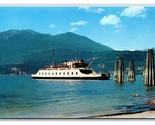 Mv Anscomb Ferry Kootenay Lago Nelson British Columbia Unp Cromo Cartolina - $4.04