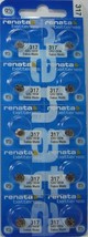 Renata 317 SR516SW SP317 V317 D317 616 Silver Oxide Mercury Free Electronic Batt - £12.78 GBP